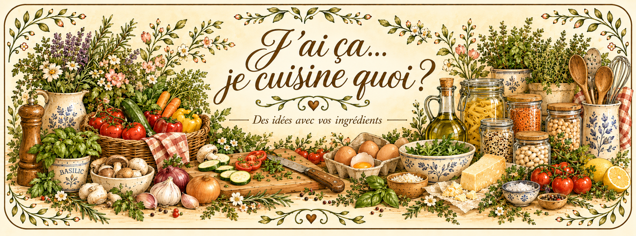 J’ai ça… je cuisine quoi ?