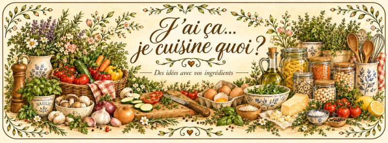 J’ai ça… je cuisine quoi ?